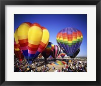 Hot air balloons at the Albuquerque International Balloon Fiesta, Albuquerque, New Mexico, USA Fine Art Print