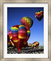 Hot air balloons at the Albuquerque International Balloon Fiesta, Albuquerque, New Mexico, USA Vertical Fine Art Print