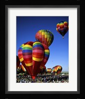 Hot air balloons at the Albuquerque International Balloon Fiesta, Albuquerque, New Mexico, USA Vertical Fine Art Print