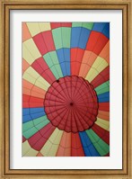 High angle view of a hot air balloon Fine Art Print