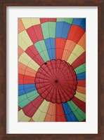 High angle view of a hot air balloon Fine Art Print