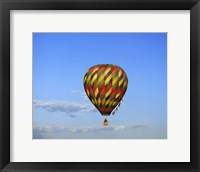 Hot air balloon rising, Albuquerque, New Mexico, USA Fine Art Print