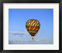 Hot air balloon rising, Albuquerque, New Mexico, USA Fine Art Print
