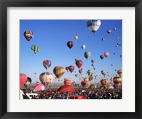 Group of Hot Air Balloons Taking Off Fine Art Print