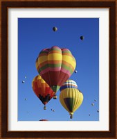 Hot air balloons at the Albuquerque International Balloon Fiesta, Albuquerque, New Mexico, USA Launch Fine Art Print