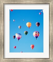 Bunch of Hot Air Balloons in the Blue Sky Fine Art Print