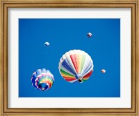 Rainbow Hot Air Balloons as Seen from Below Fine Art Print