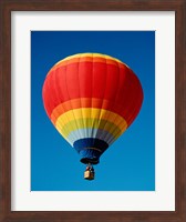 Low angle view of a hot air balloon in the sky, New Mexico, Rainbow Fine Art Print