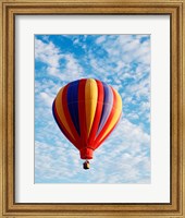 a hot air balloon in the sky, Albuquerque, New Mexico, USA Fine Art Print