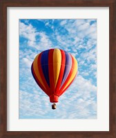 a hot air balloon in the sky, Albuquerque, New Mexico, USA Fine Art Print