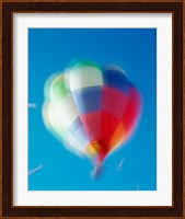 Blur view of a hot air balloon in the sky, Albuquerque, New Mexico, USA Fine Art Print