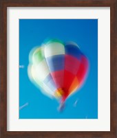 Blur view of a hot air balloon in the sky, Albuquerque, New Mexico, USA Fine Art Print