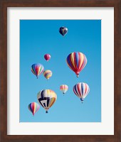 Group of Colorful Hot Air Balloons Fine Art Print