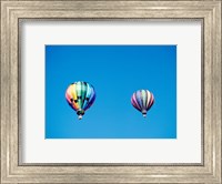 Two Hot Air Balloons Side by Side Fine Art Print