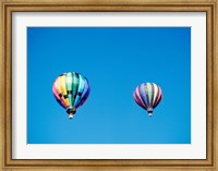 Two Hot Air Balloons Side by Side Fine Art Print