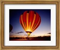 Low angle view of a hot air balloon taking off, Albuquerque, New Mexico, USA Fine Art Print