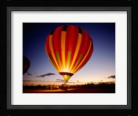 Low angle view of a hot air balloon taking off, Albuquerque, New Mexico, USA Fine Art Print