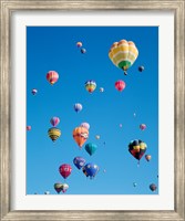 Hot Air Balloons Flying in a Group Fine Art Print