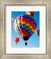 Gorgeous Rainbow Hot Air Balloon Fine Art Print