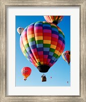 Gorgeous Rainbow Hot Air Balloon Fine Art Print