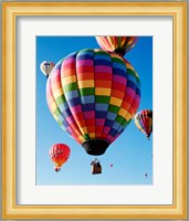 Gorgeous Rainbow Hot Air Balloon Fine Art Print