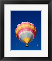Low Angle Shot of a Rainbow Hot Air Balloon Fine Art Print