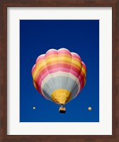 Low Angle Shot of a Rainbow Hot Air Balloon Fine Art Print