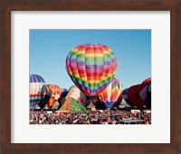 Hot air balloons at Albuquerque Balloon Fiesta, Albuquerque, New Mexico, USA Fine Art Print