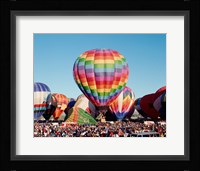 Hot air balloons at Albuquerque Balloon Fiesta, Albuquerque, New Mexico, USA Framed Print
