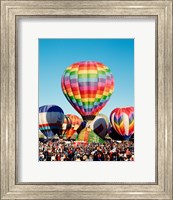Floating hot air balloons, Albuquerque International Balloon Fiesta, Albuquerque, New Mexico, USA Fine Art Print