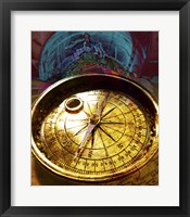 Close-up of an antique compass Fine Art Print