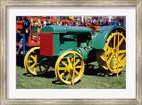 Old fashioned tractor at Farmers Market, San Juan Capistrano, California, USA Fine Art Print