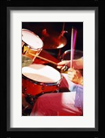 Man playing the drums Fine Art Print