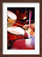 Man playing the drums Fine Art Print