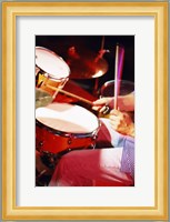 Man playing the drums Fine Art Print