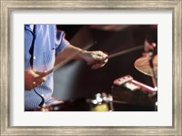 Man playing the drums Fine Art Print