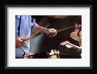 Man playing the drums Fine Art Print