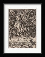 St. Michael Fighting the Dragon by Albrecht Durer, 1498 Fine Art Print