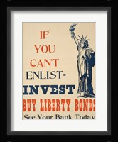 If you Can't Enlist, Invest Fine Art Print