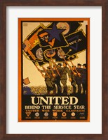 United Behind the Service Star Fine Art Print