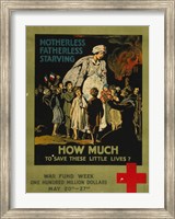 How Much to Save These Lives War Fund Week Fine Art Print