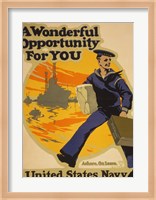 A Wonderful Opportunity for You United States Navy Fine Art Print