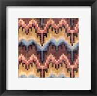 Flame Stitch IV Framed Print