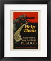 War Savings Pledge Fine Art Print