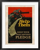War Savings Pledge Fine Art Print