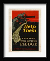 War Savings Pledge Fine Art Print