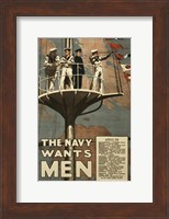 The Navy Wants Men Fine Art Print