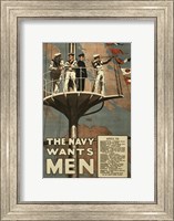 The Navy Wants Men Fine Art Print