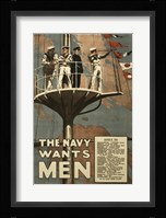 The Navy Wants Men Fine Art Print