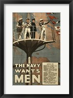 The Navy Wants Men Fine Art Print